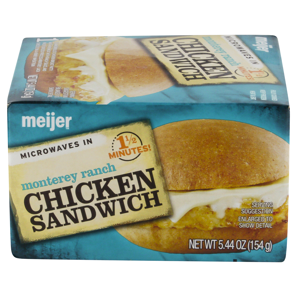 slide 4 of 4, Meijer Monterey Ranch Chicken Sandwich, 5.44 oz