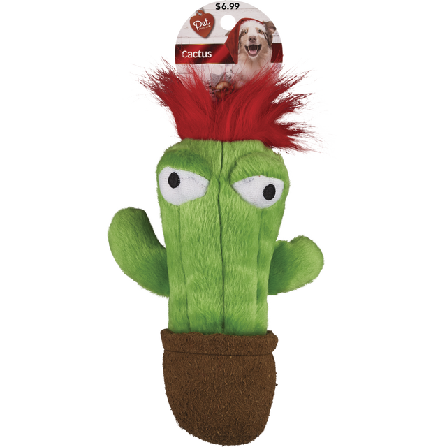 slide 1 of 1, Xmas Cactus Dog Toy, 1 ct
