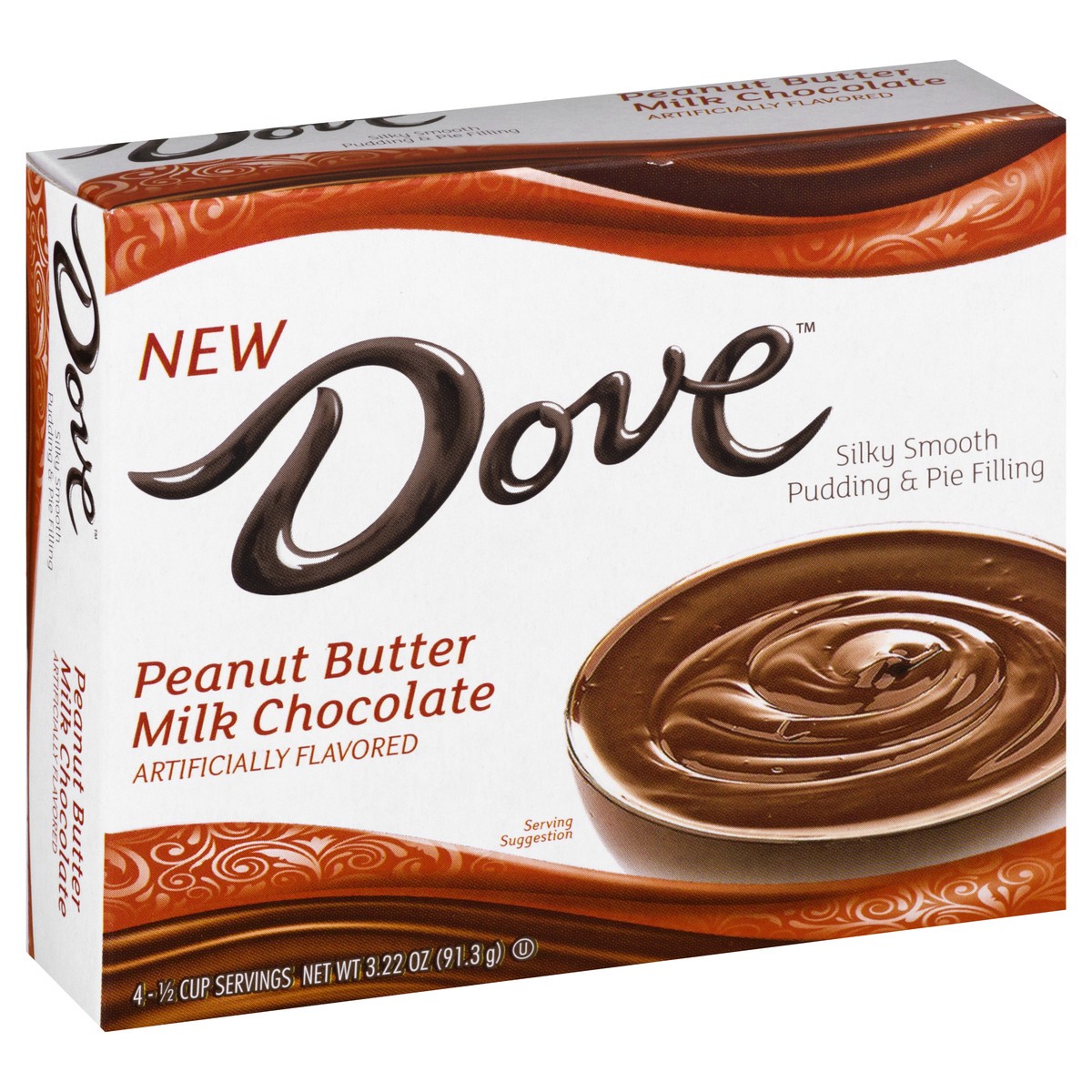 slide 10 of 13, Dove Peanut Butter Milk Chocolate Pudding & Pie Filling - 3.22 oz, 3.22 oz