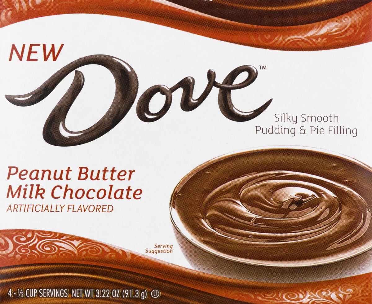 slide 12 of 13, Dove Peanut Butter Milk Chocolate Pudding & Pie Filling - 3.22 oz, 3.22 oz