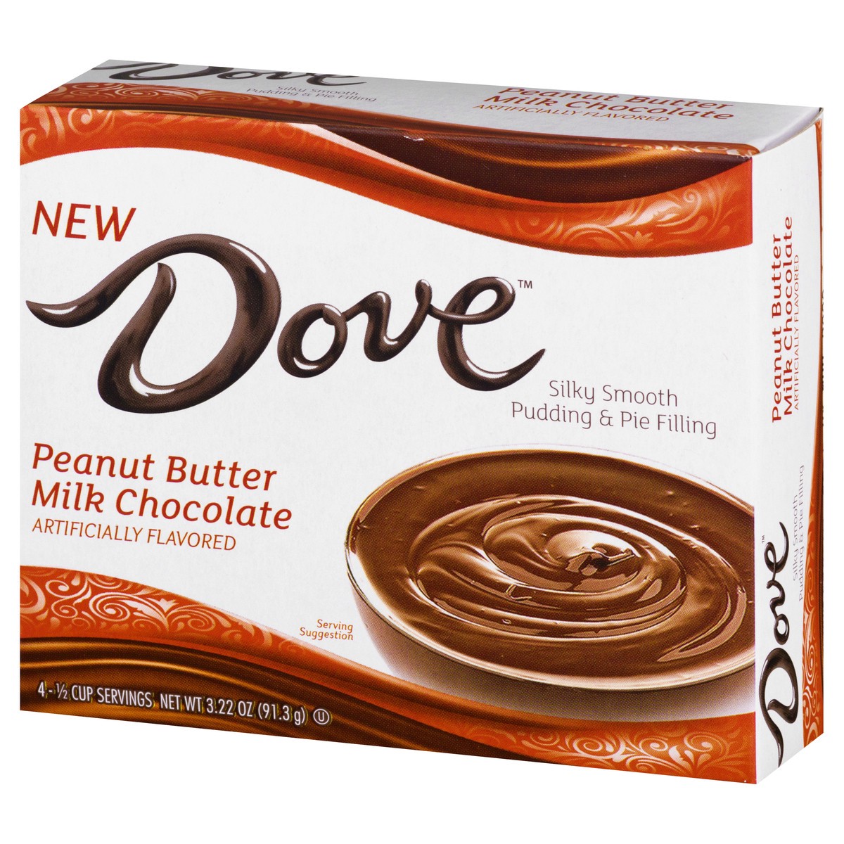 slide 6 of 13, Dove Peanut Butter Milk Chocolate Pudding & Pie Filling - 3.22 oz, 3.22 oz