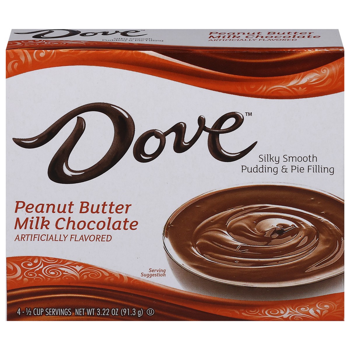 slide 1 of 13, Dove Peanut Butter Milk Chocolate Pudding & Pie Filling - 3.22 oz, 3.22 oz