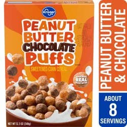 Kroger Peanut Butter Chocolate Puffs Cereal