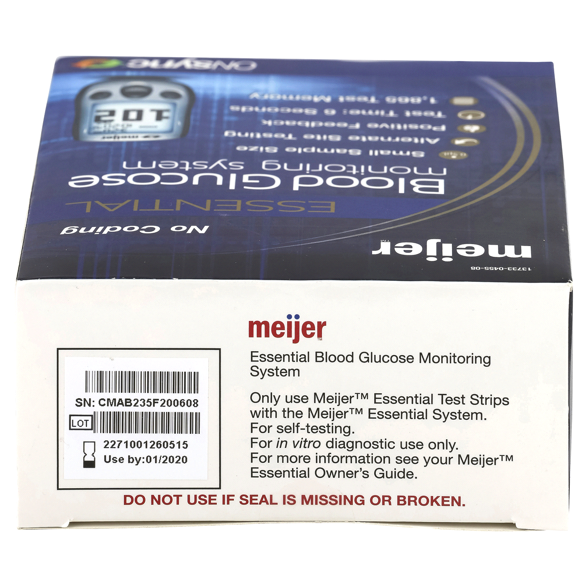 slide 4 of 5, Meijer Essential Blood Glucose Monitoring System, 1 ct