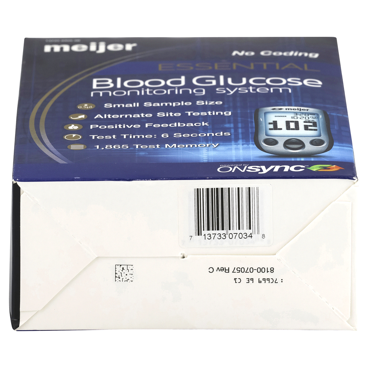 slide 5 of 5, Meijer Essential Blood Glucose Monitoring System, 1 ct