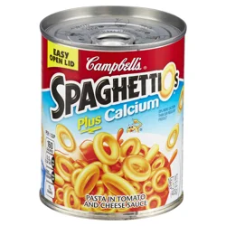 Campbell's Spaghettios Plus Calcium Pasta In Tomato And Cheese Sauce