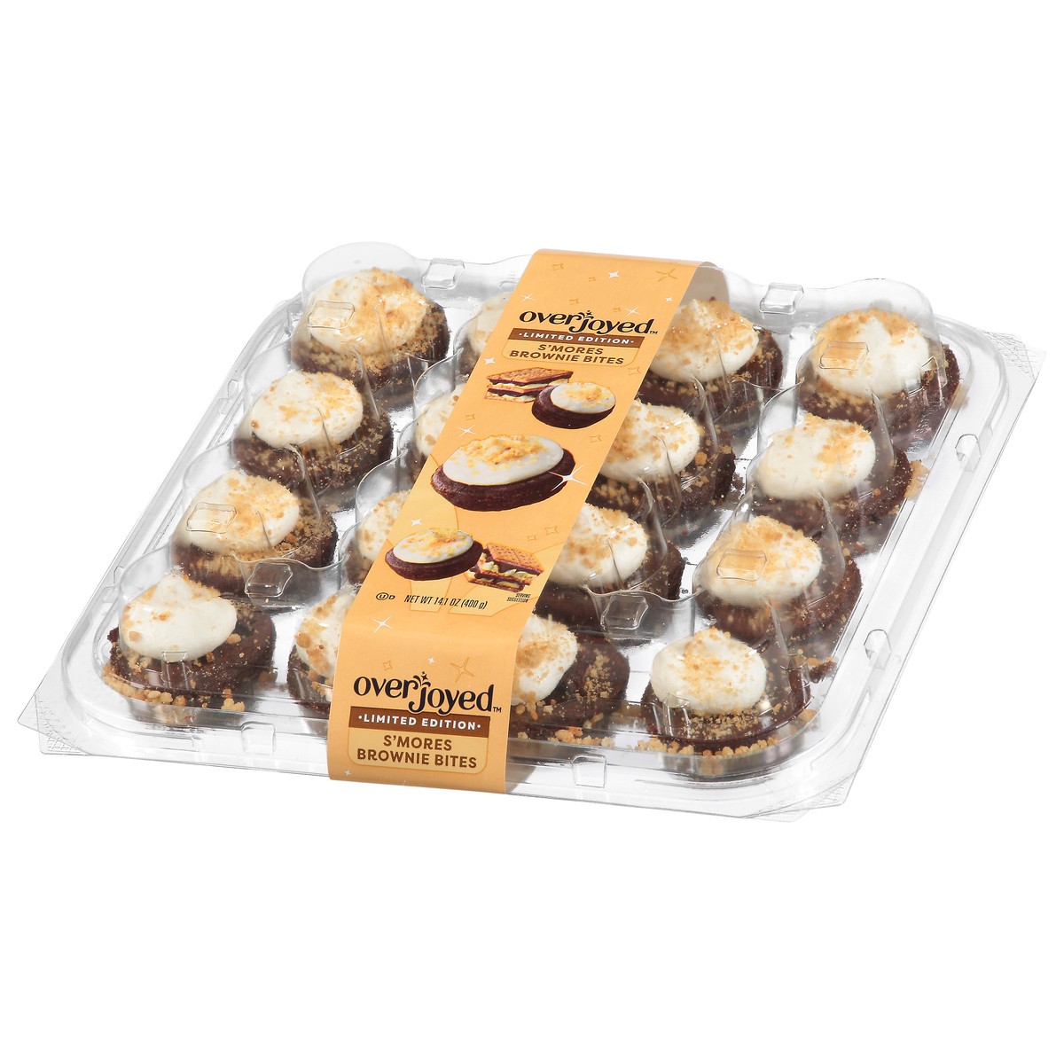 slide 3 of 4, Overjoyed Decorated Smore Brownie Bites 14.1 Oz - 14.1 OZ, 14.1 oz