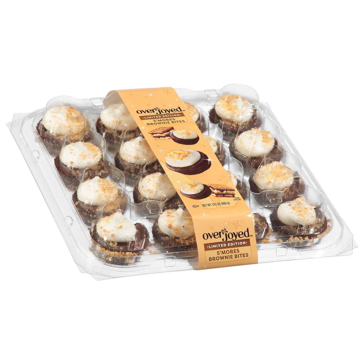 slide 2 of 4, Overjoyed Decorated Smore Brownie Bites 14.1 Oz - 14.1 OZ, 14.1 oz