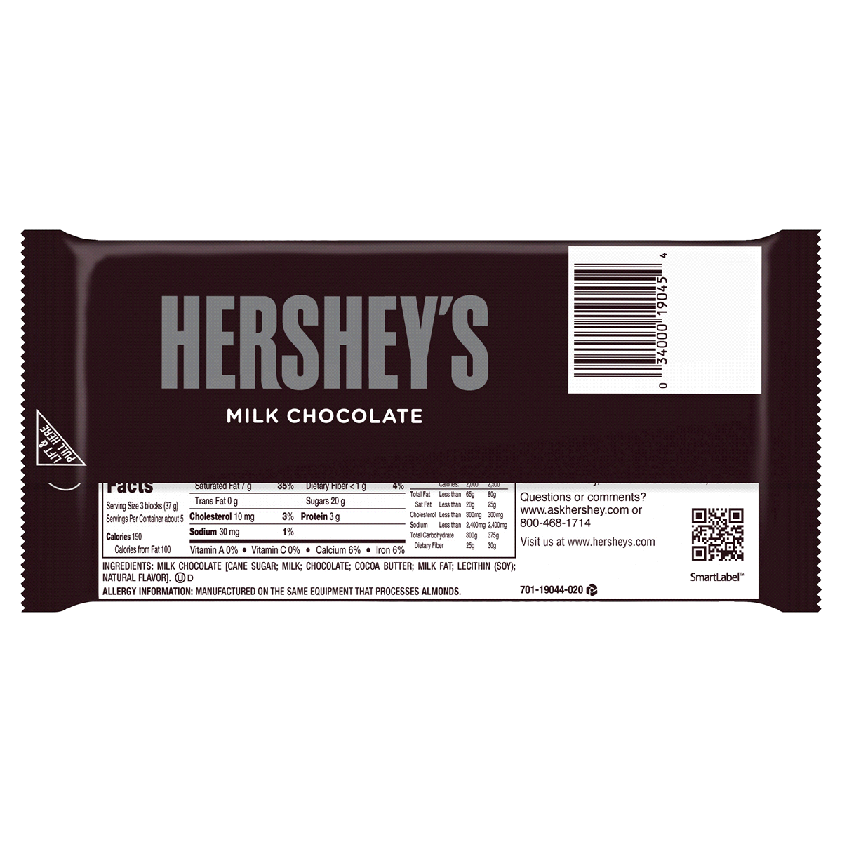 slide 2 of 2, Hershey's Milk Chocolate Giant Bar, 7 oz