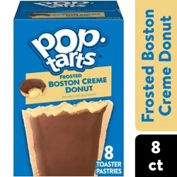 Pop-Tarts Toaster Pastries, Breakfast Foods, Kids Snacks, Frosted Boston Creme Donut, , 8 Pop-Tarts - 13.5 oz