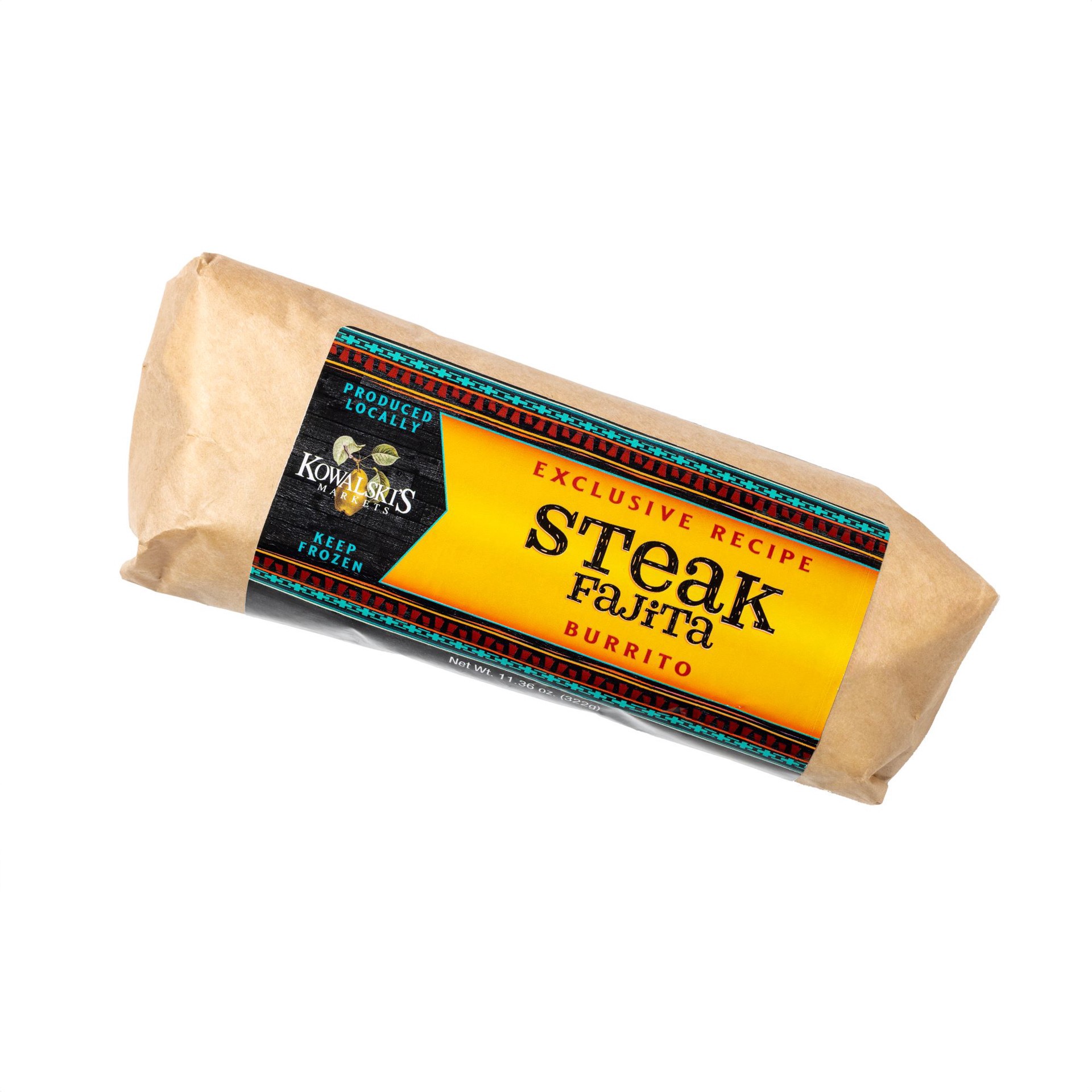 slide 1 of 1, KOWALSKIS Kwl Burrito Steak Fajita, 