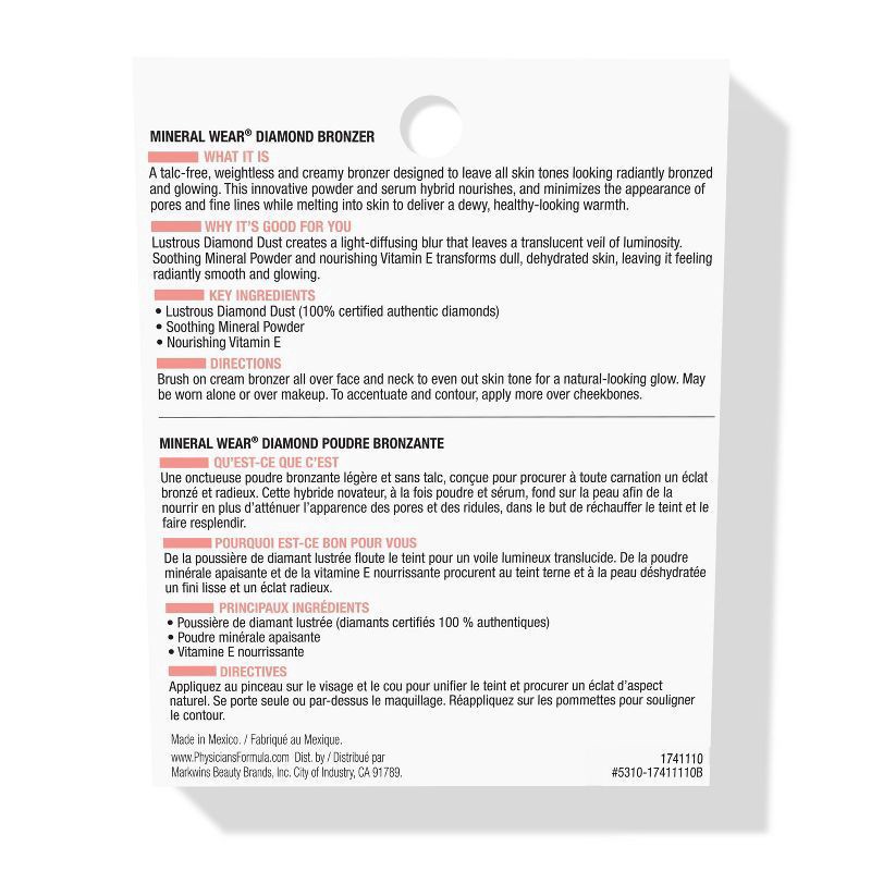 slide 10 of 10, PHYSICIANS FORMULA Pf Diamond Bronzer Lght, 1 ct