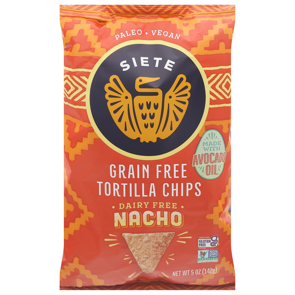 slide 1 of 37, Siete Dairy Free Grain Free Nacho Tortilla Chips 5 oz, 5 oz