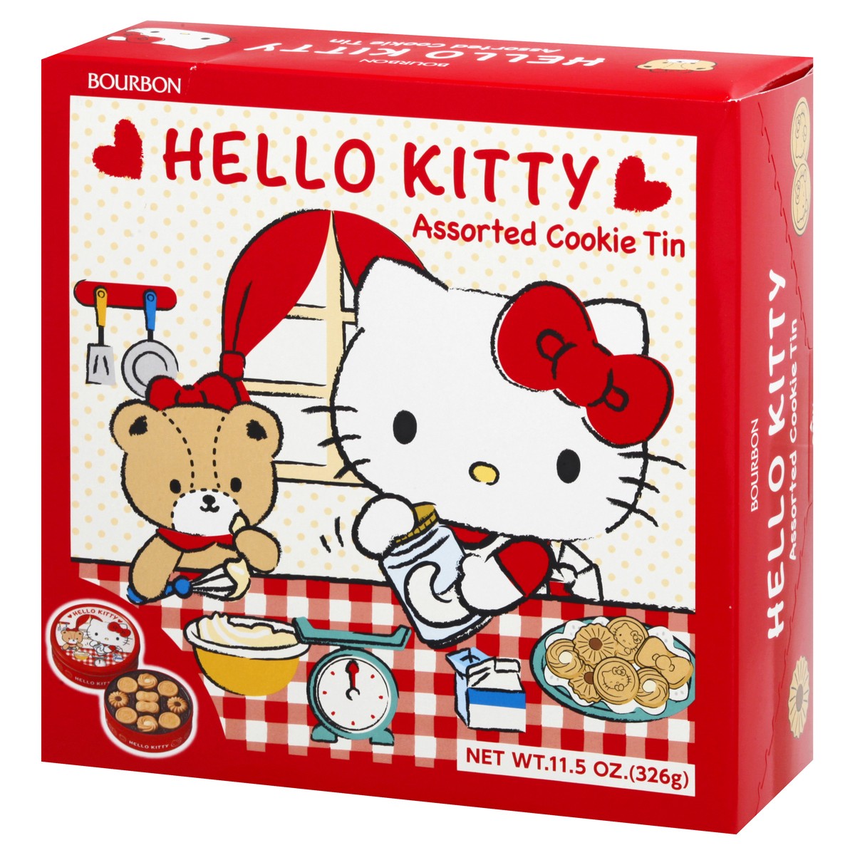 slide 7 of 13, Bourbon Assorted Hello Kitty Cookie Tin 11.5 oz, 11.5 oz