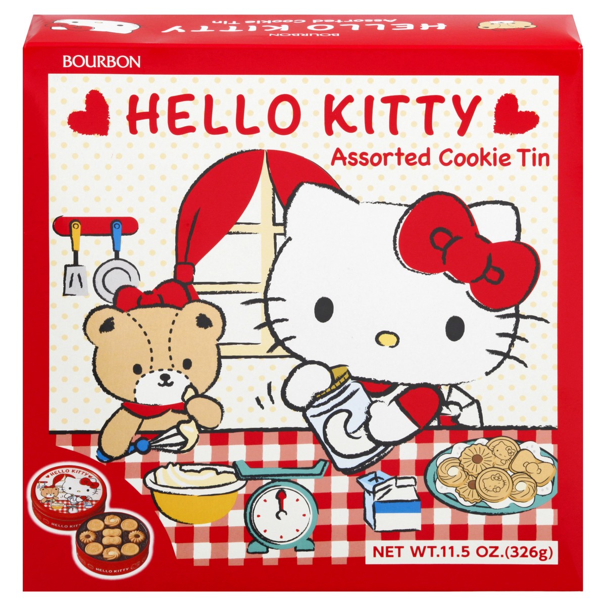 slide 1 of 13, Bourbon Assorted Hello Kitty Cookie Tin 11.5 oz, 11.5 oz