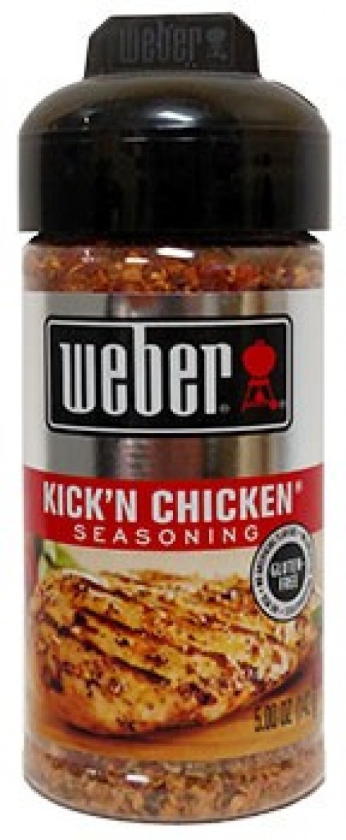 slide 1 of 7, Weber Kick'n Chicken Seasoning, 5 oz,
