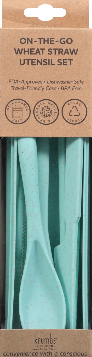 slide 3 of 12, Krumbs Wheat Straw Utensil Kit, 1 ct