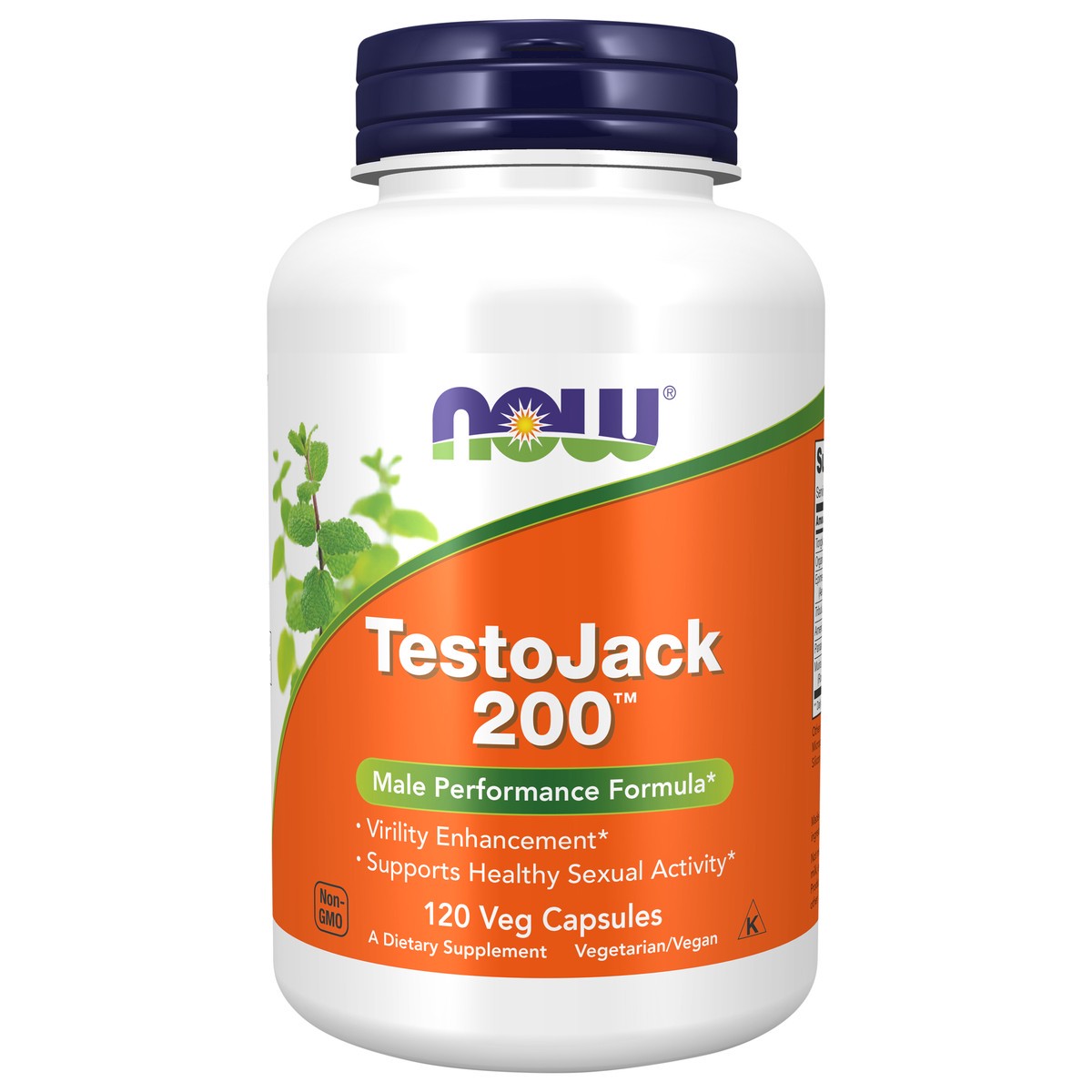 slide 1 of 4, NOW TestoJack 200™ - 120 Veg Capsules, 120 ct