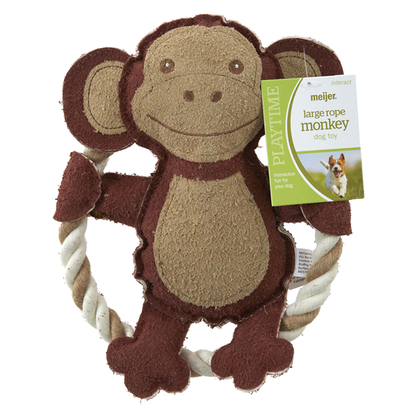 slide 1 of 1, Meijer Into The Wild 2D Monkey Rope Ring Dog Toy, 1 ct