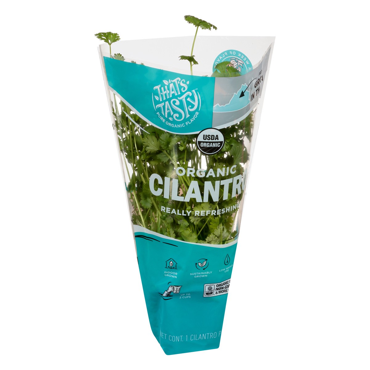 slide 5 of 11, That's Tasty Living Organic Cilantro, 1 ct