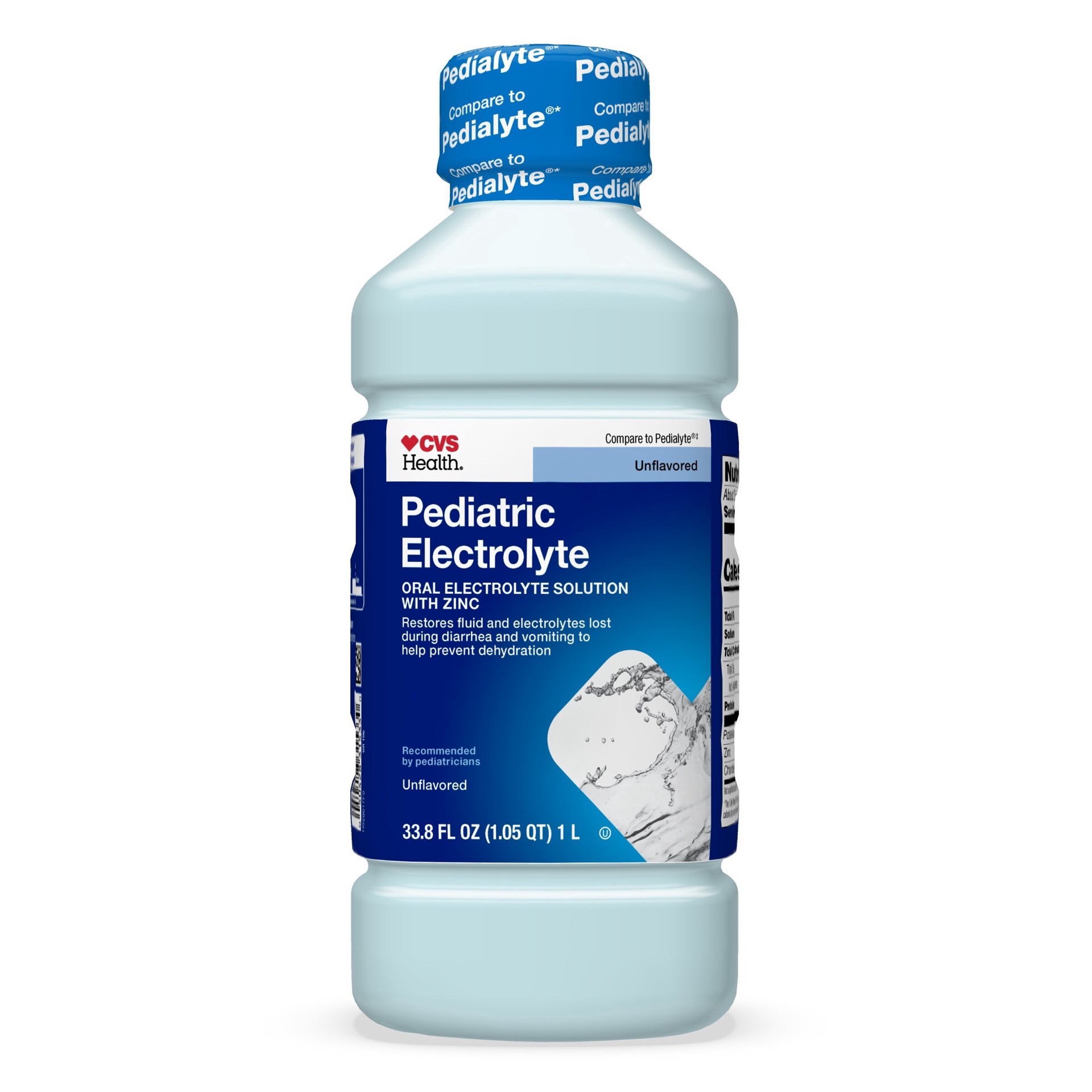 slide 1 of 1, Cvs Health Pediatric Electrolyte Solution, Unflavored, 1 L, 33.8 oz