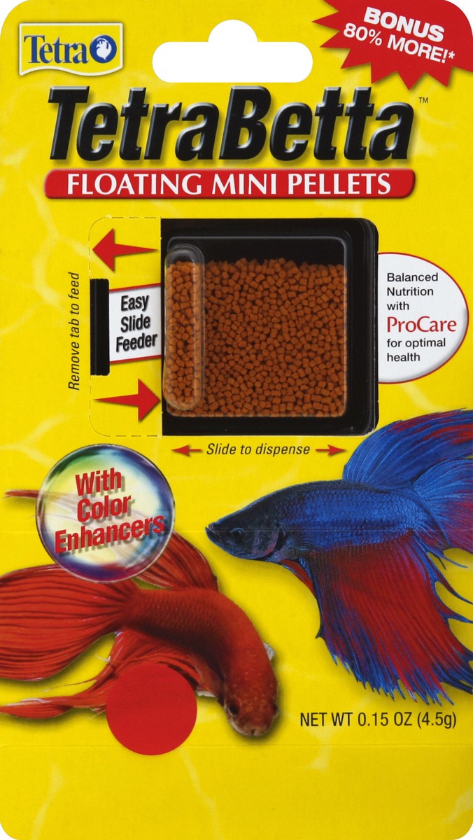 slide 2 of 3, Tetra Floating Mini Pellets, 0.15 oz