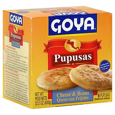 slide 1 of 1, Goya Pupusa Cheese Beans, 6 ct; 22.2 oz