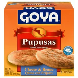 Goya Cheese & Beans Pupusas, 6 Each