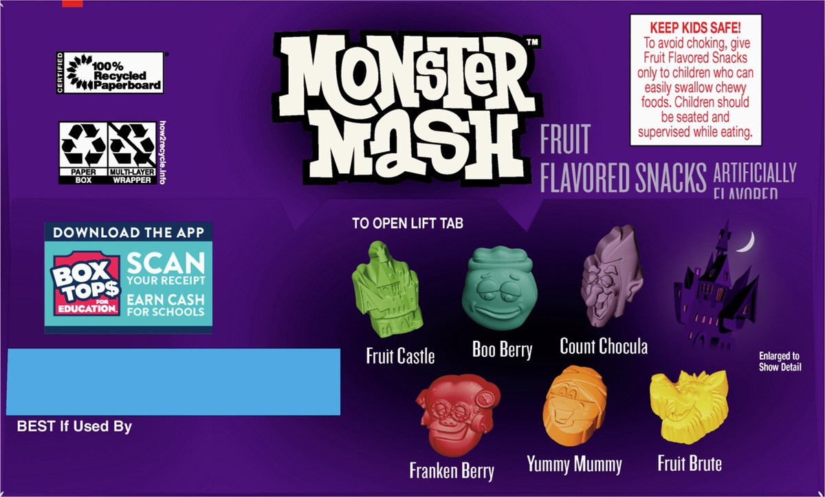 slide 9 of 9, Monster Mash Spooky Berry Fruit Snacks, 28 pouches, 28 ct