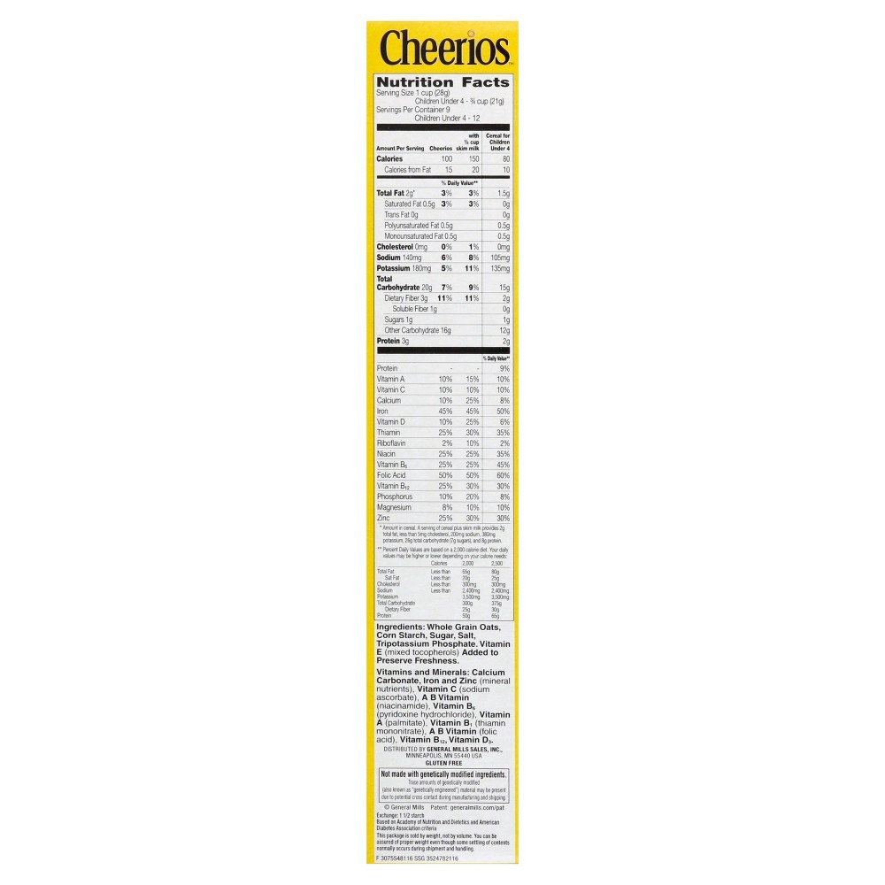 slide 4 of 4, General Mills Cheerios Cereal, 8.9 oz