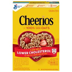 Cheerios Cereal, Limited Edition Happy Heart Shapes, Heart Healthy Cereal with Whole Grain Oats, 8.9 oz