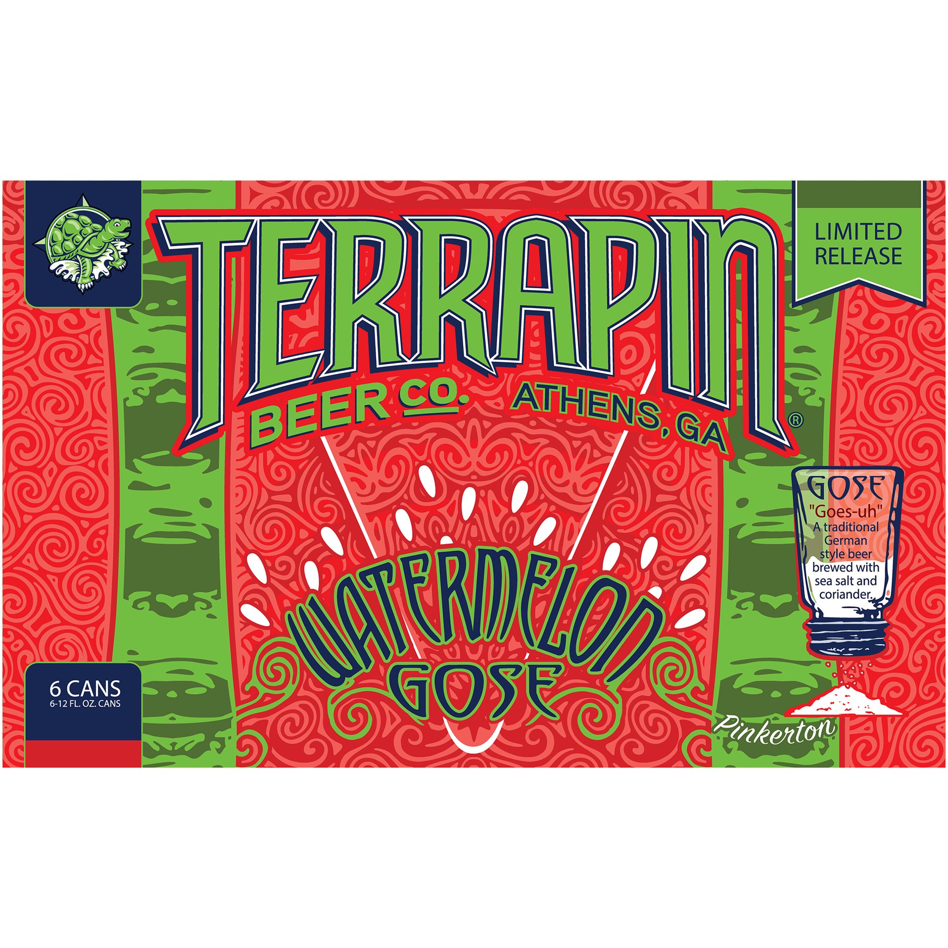 slide 3 of 5, Terrapin Watermelon Gose 6 Pack 12 fl. oz. Aluminum Can 4.5% ABV, 12 fl oz