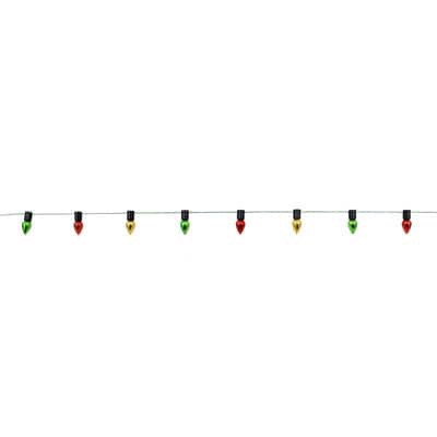 slide 1 of 5, Mini Green, Red & Gold Bulb Garland Decoration By Ashland, 1 yd