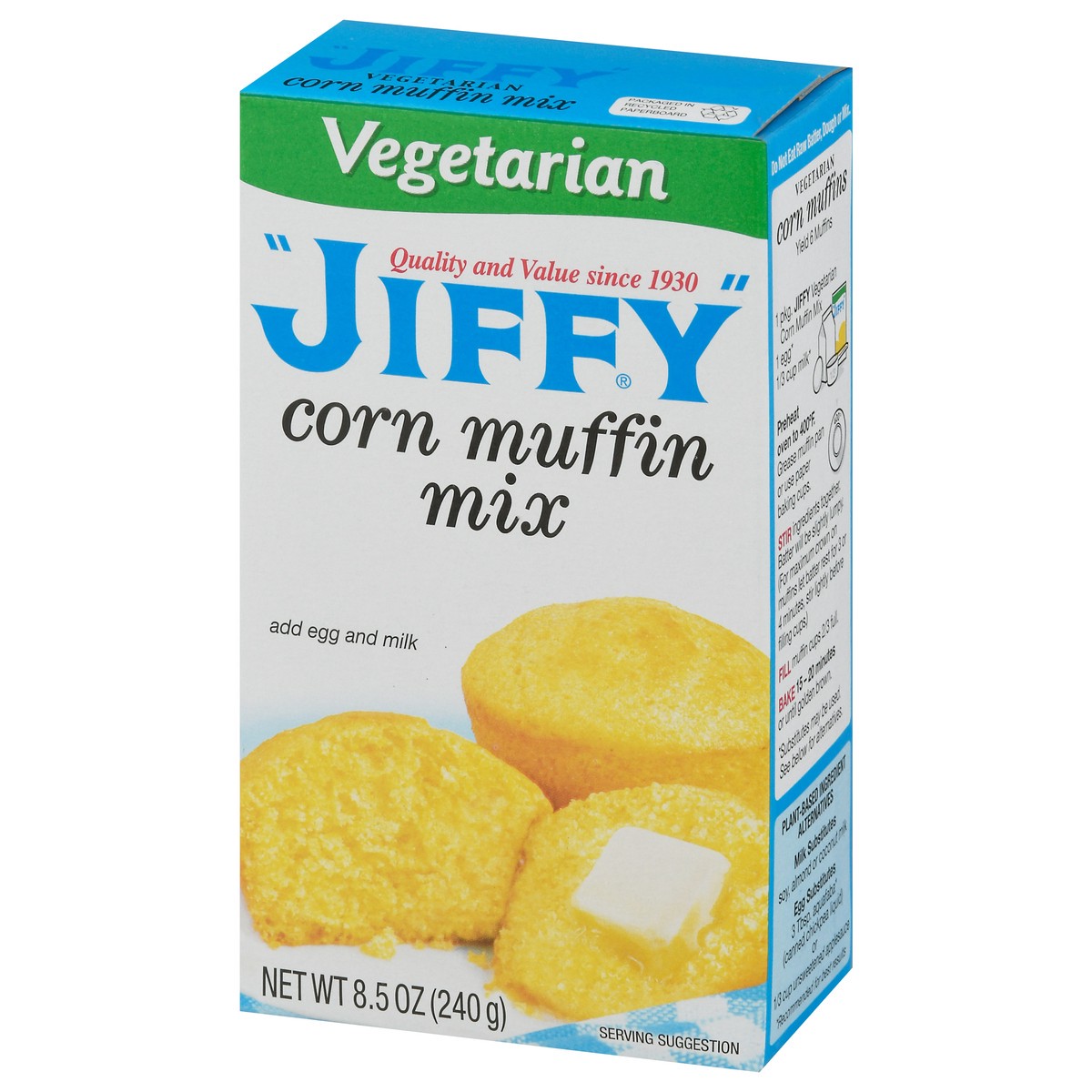 slide 3 of 9, Jiffy Vegetarian Corn Muffin Mix 8.5 oz, 8.5 oz