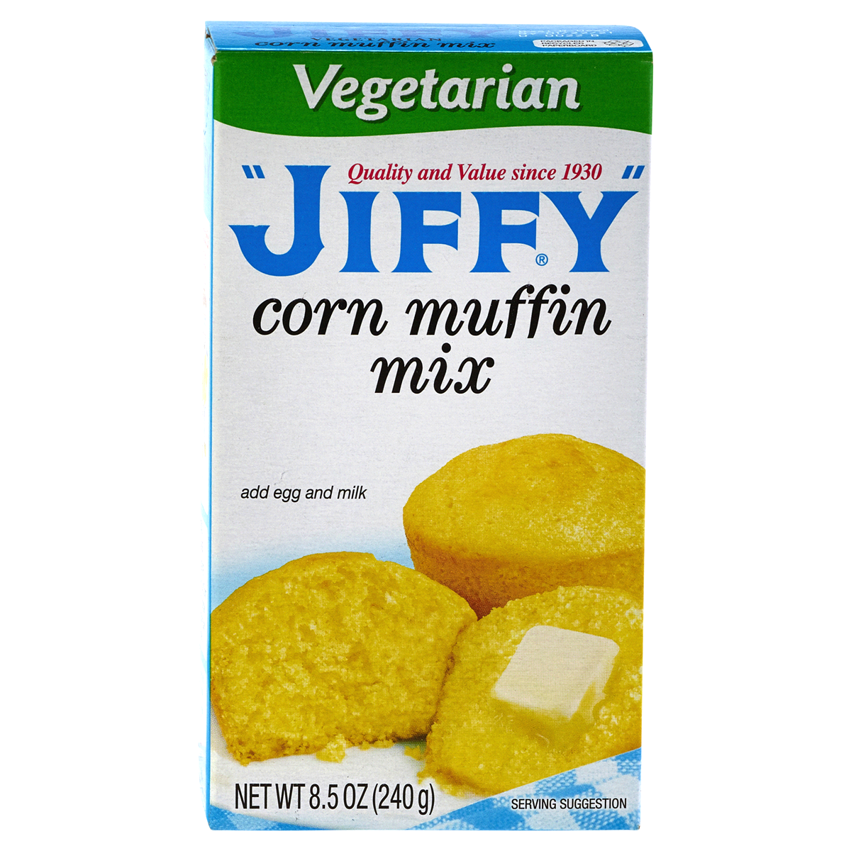 slide 1 of 9, Jiffy Vegetarian Corn Muffin Mix 8.5 oz, 8.5 oz