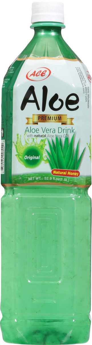 slide 8 of 12, Ace Natural Honey Original Aloe Vera Drink with Natural Aloe Vera Gel 52.9 fl oz, 