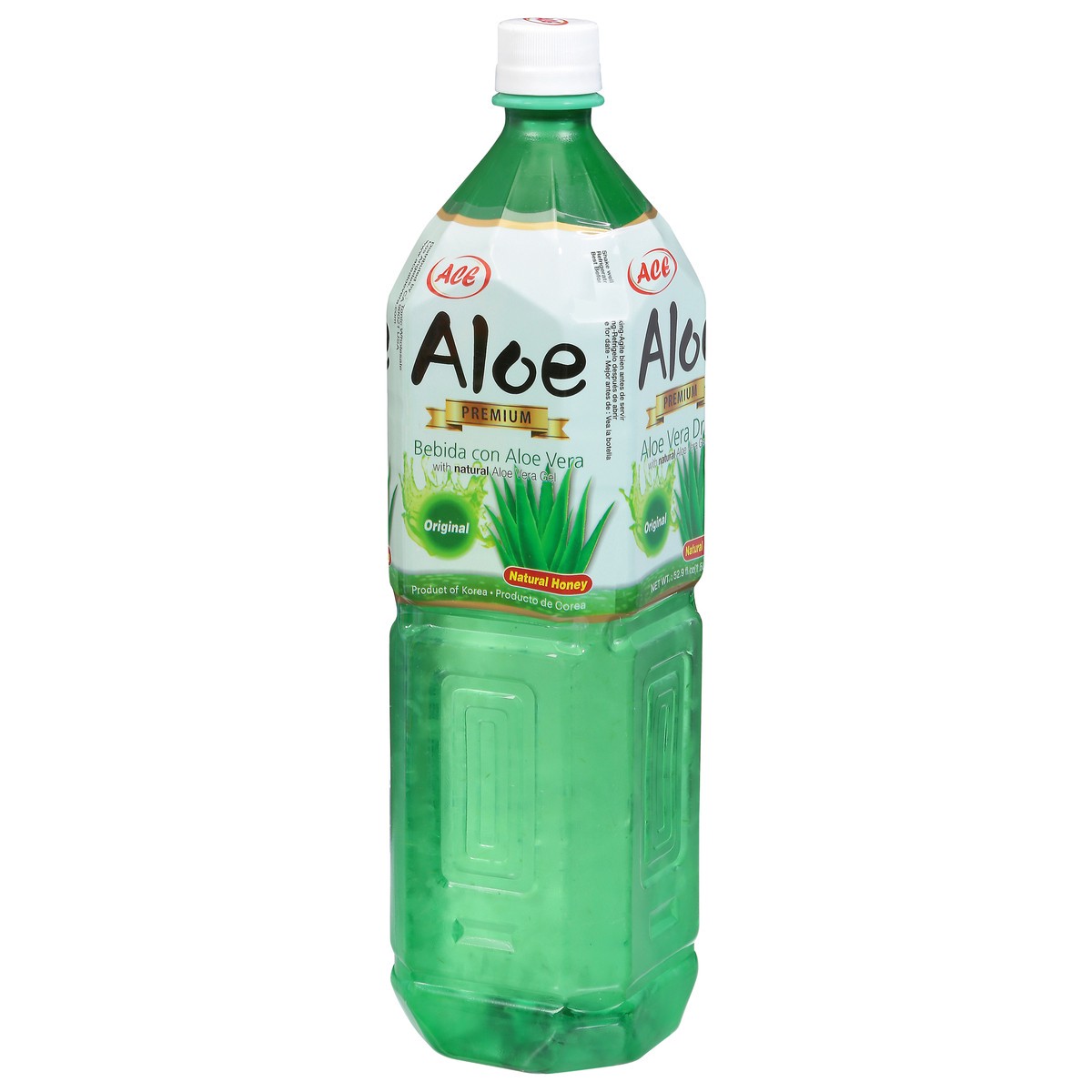 slide 9 of 12, Ace Natural Honey Original Aloe Vera Drink with Natural Aloe Vera Gel 52.9 fl oz, 
