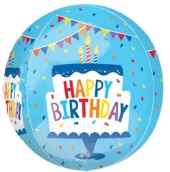 Happy Birthday Tiered Cake Orbz