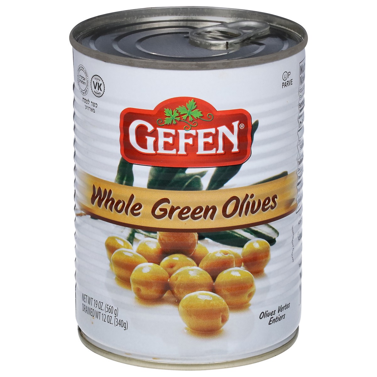 slide 1 of 9, Gefen Manzanillo Green Olives, 19 fl oz