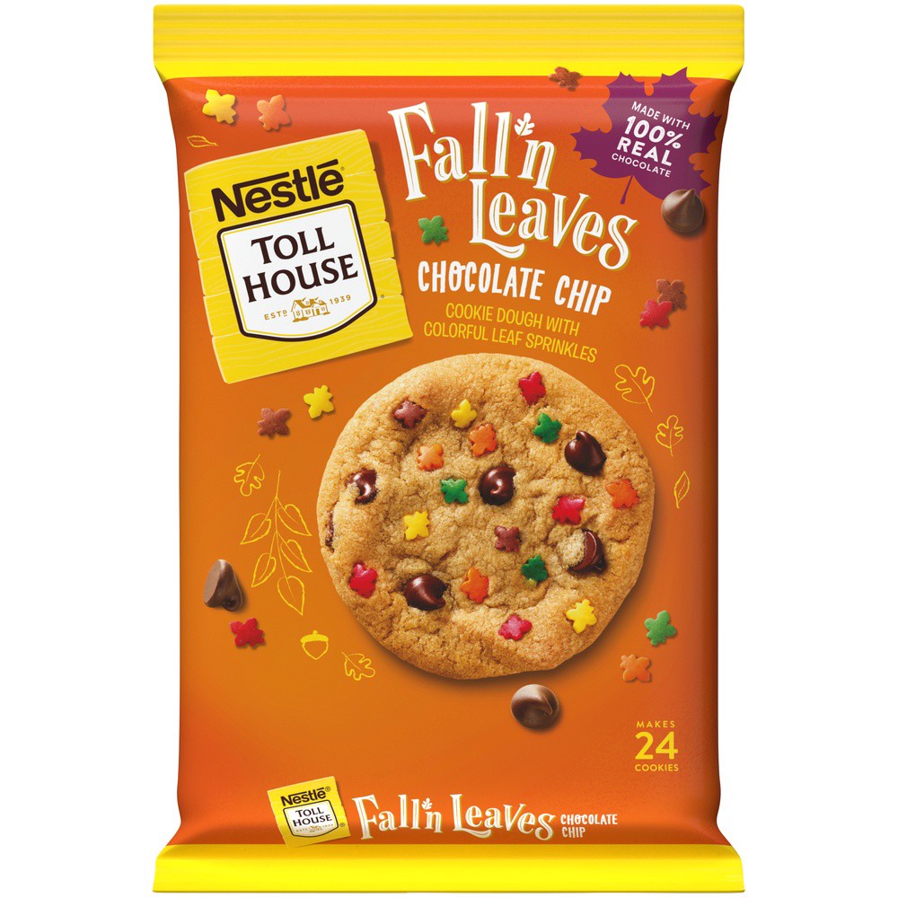 slide 3 of 7, Nestlé Toll House Fall N Leaves Chocolate Chip Cookie Dough 16 oz, 16 oz