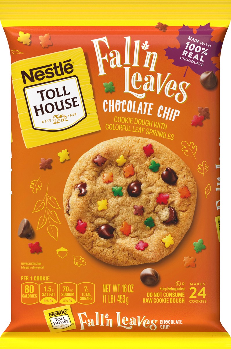 slide 1 of 7, Nestlé Toll House Fall N Leaves Chocolate Chip Cookie Dough 16 oz, 16 oz