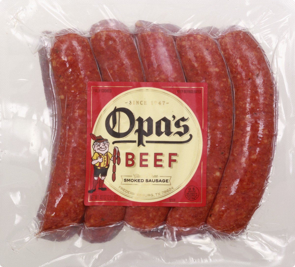 slide 5 of 10, Opa's Beef Smoked Sausage Value Pack, 1 lb