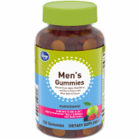 slide 1 of 1, Kroger Men's Sour Apple Berry & Cherry Multivitamin Gummies, 150 ct