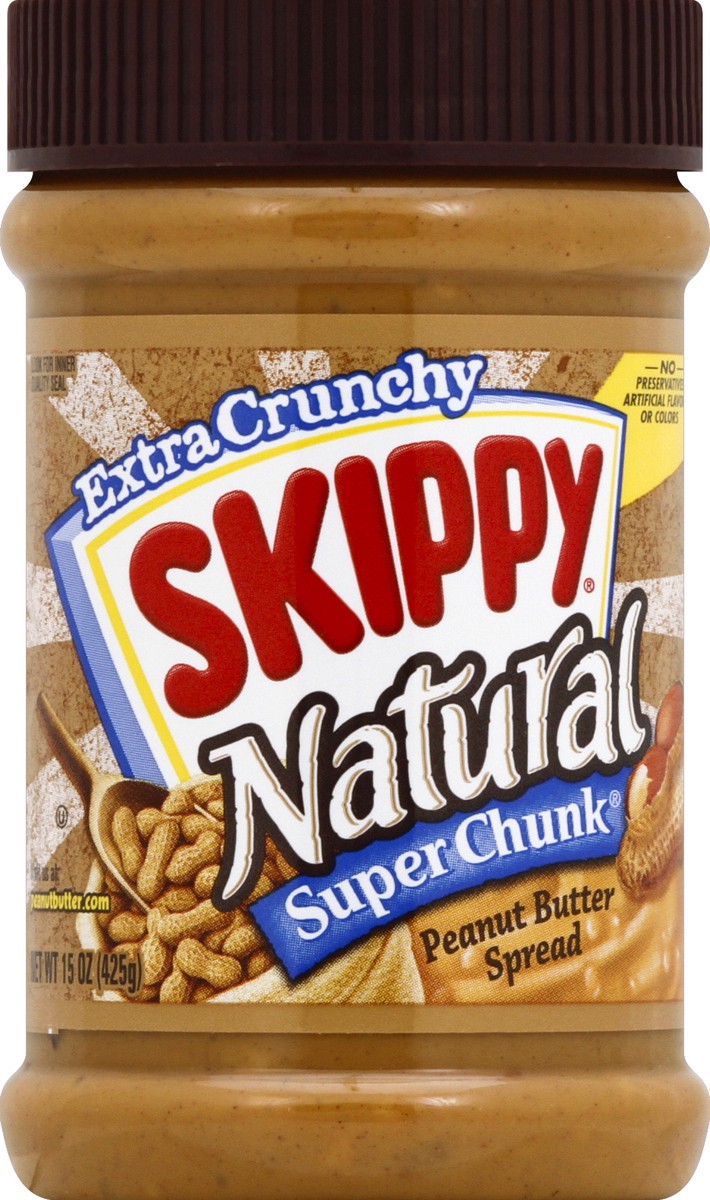 slide 1 of 8, Skippy Peanut Butter Spread 15 oz, 15 oz