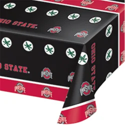 Ohio State Buckeyes University Plastic Tablecloth