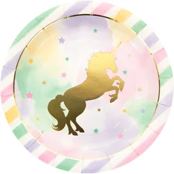 Creative Converting Unicorn Sparkle Dinner Plates