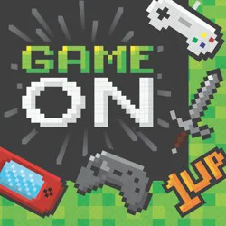 Creative Converting Gaming Party Lunch Napkin, 16 Ct.