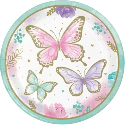 Party Creations Golden Butterfly Paper Plates