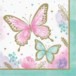 Party Creations Golden Butterfly Napkins