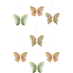 Golden Butterfly Hanging Cutouts